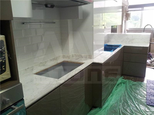 Kitchen Top - White Volakas