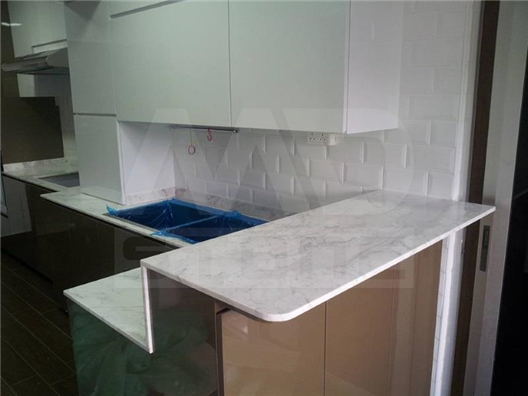 Kitchen Top - White Volakas