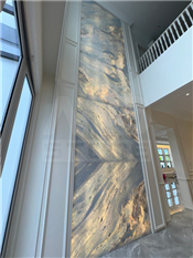 Dining Wall Luxury stone Crystal blue