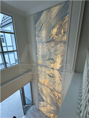 Dining Wall Luxury stone Crystal blue