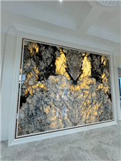 Luxury stone Balenciaga Enterance Wall