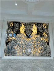 Luxury stone Balenciaga Enterance Wall