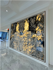 Luxury stone Balenciaga Enterance Wall