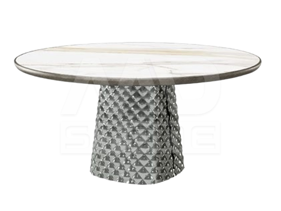 DT6228-1 Wave Plate Round Dining Table