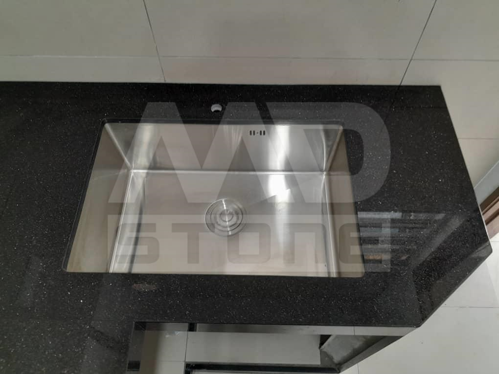 Granite Black Galaxy Kitchen Top