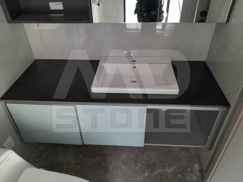 SP86M27 Dark Grey 2600 x 800 x15mm Sintered Stone Vanity