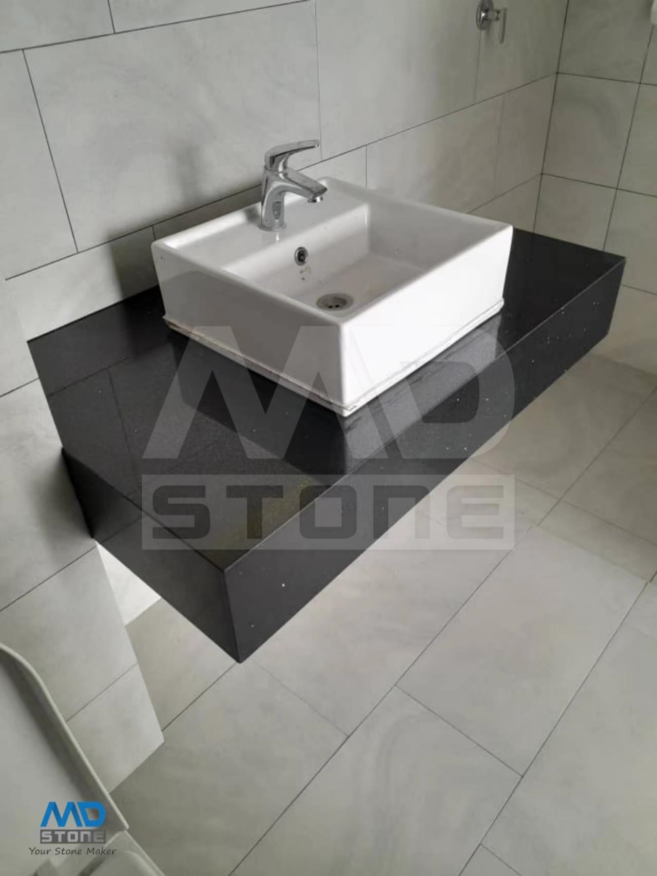 Q1 Black Pearl Quartz Vanity